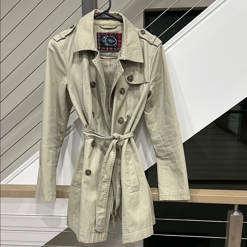 Mavi Beige Trench Coat in excellent condition